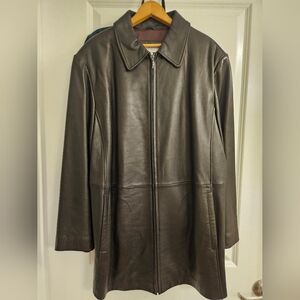 Liz Claiborne Woman Leather Jacket, Black